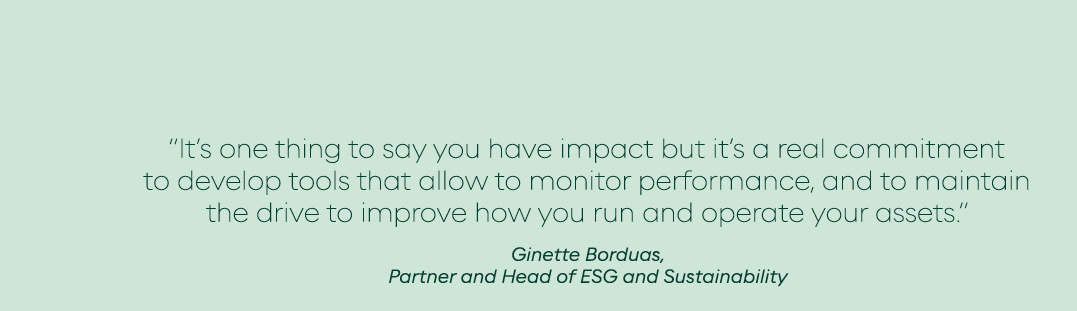  It s one thing to say you have impact but it s a real commitment to develop tools that allow to monitor performance,   