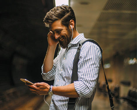 Series of a young businessman in the city 