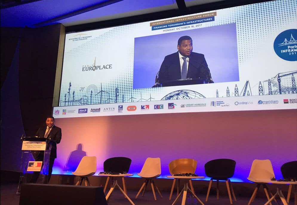 Thierry Déau Founding Partner, Chief Executive Officer of Meridiam speaking at Paris InfraWeek