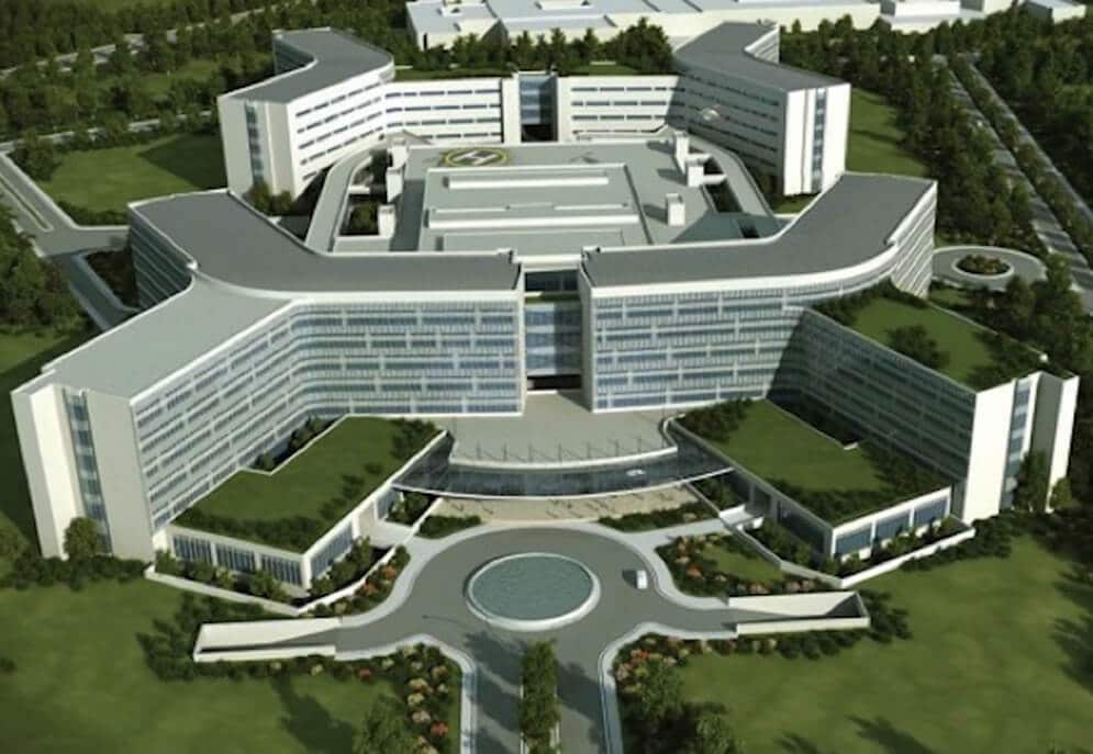 Architects visual of Bursa City Hospital, Turkey