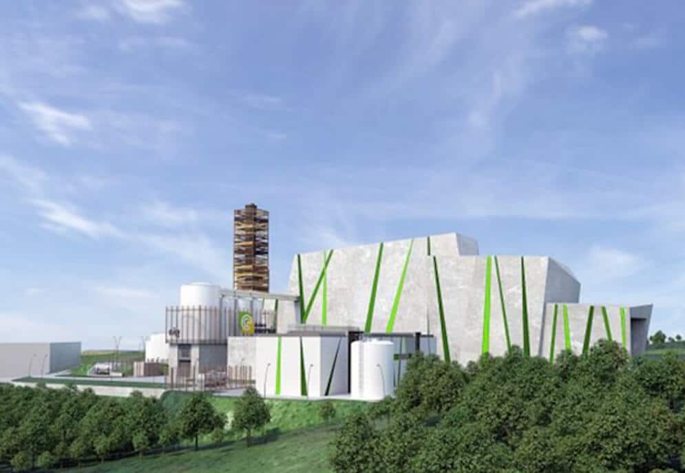 Architect visualisation of waste to energy project in Poland